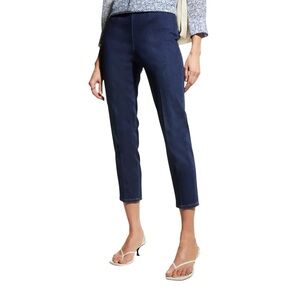 Piazza Sempione Dark Blue Wash Denim ‘Audrey’ Crop Pants Italian Size 30 = 25